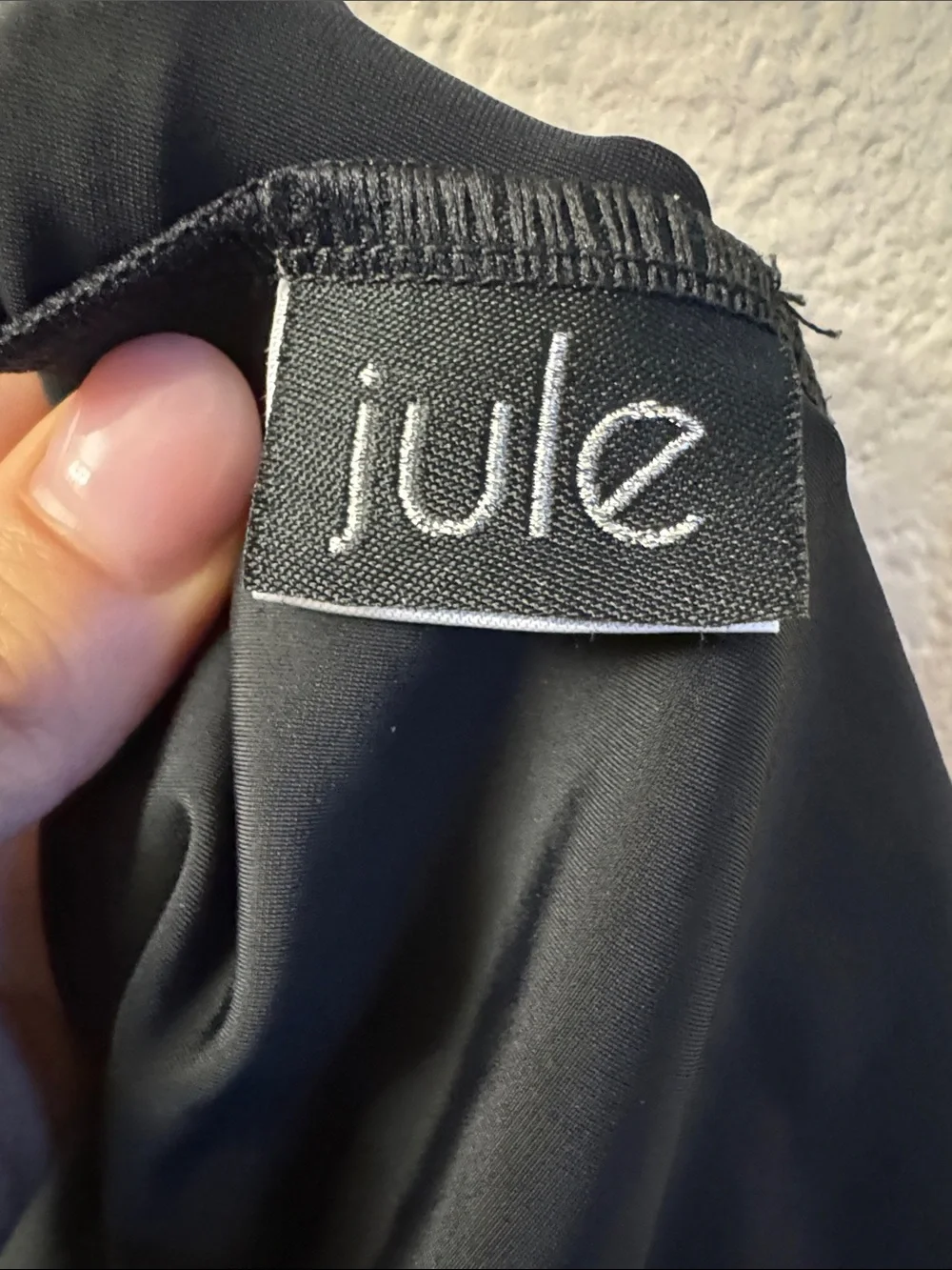 Jule Luster Leotard Black Large - Picture 4 of 7